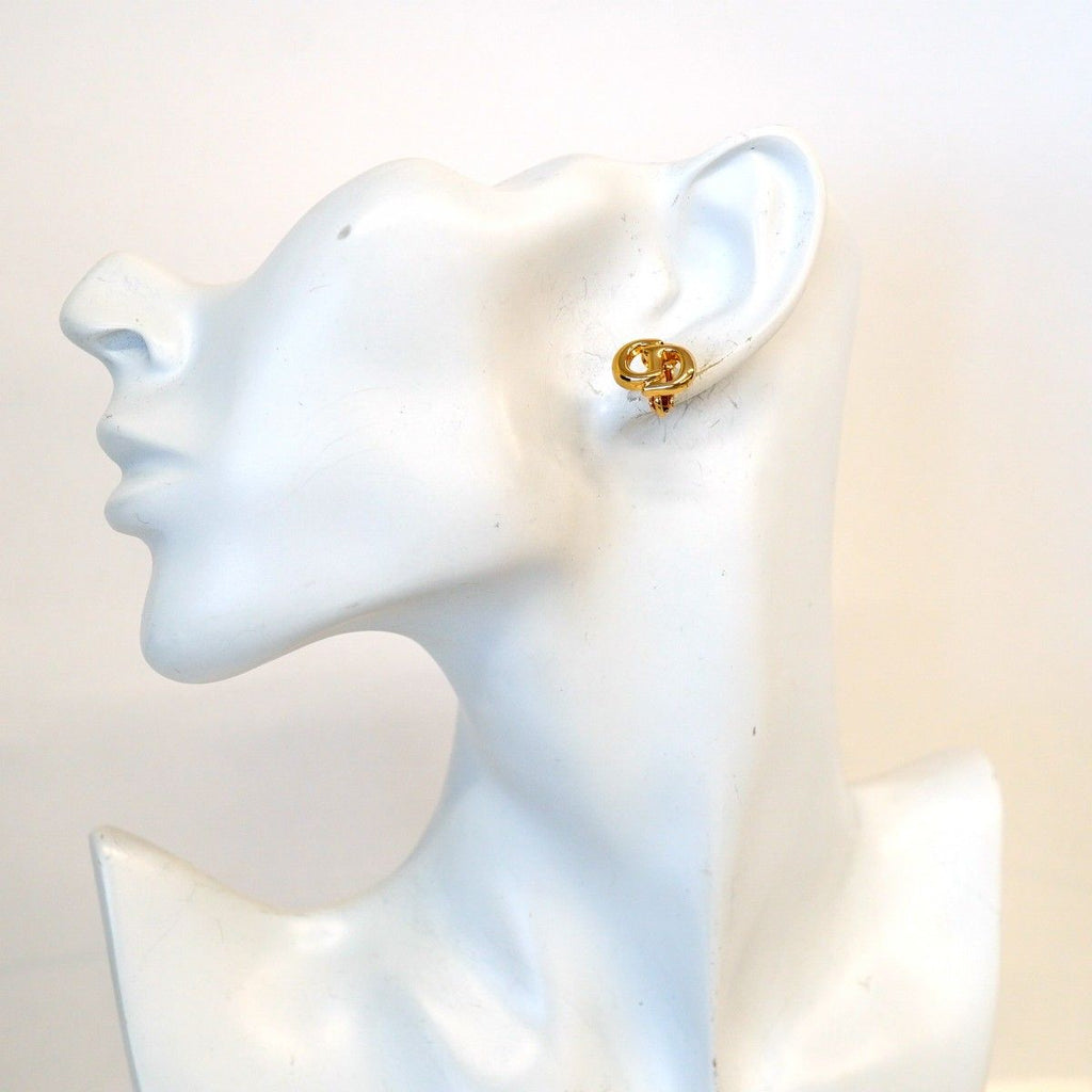 Dior Earrings CD Logo Gold Plated — view 5