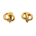 Dior Earrings CD Logo Gold Plated