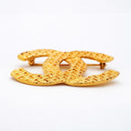 Chanel Brooch Vintage CC Logo Gold Plated — view 3