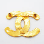 Chanel Brooch Vintage CC Logo Gold Plated — view 5