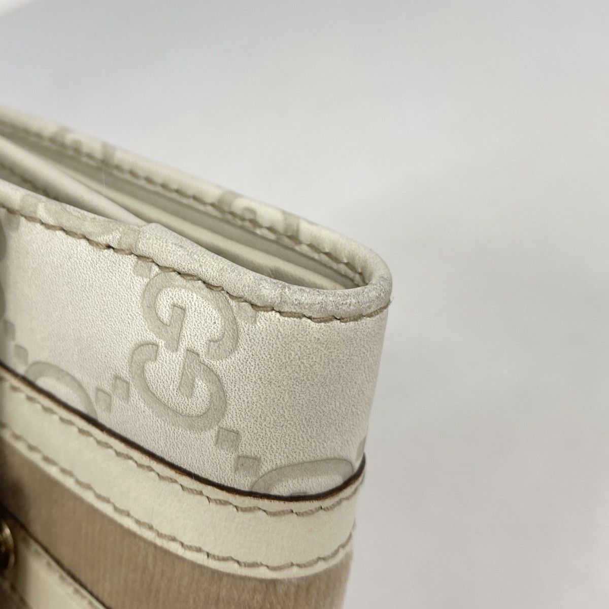 Gucci Wallet Guccissima Leather Beige Gold — view 6