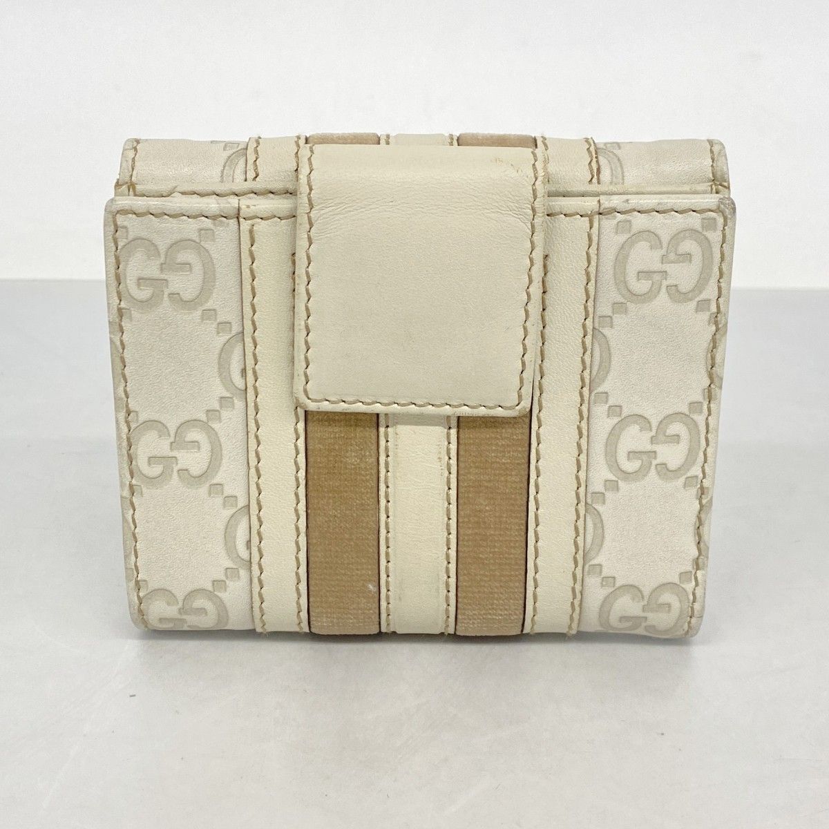 Gucci Wallet Guccissima Leather Beige Gold — view 9