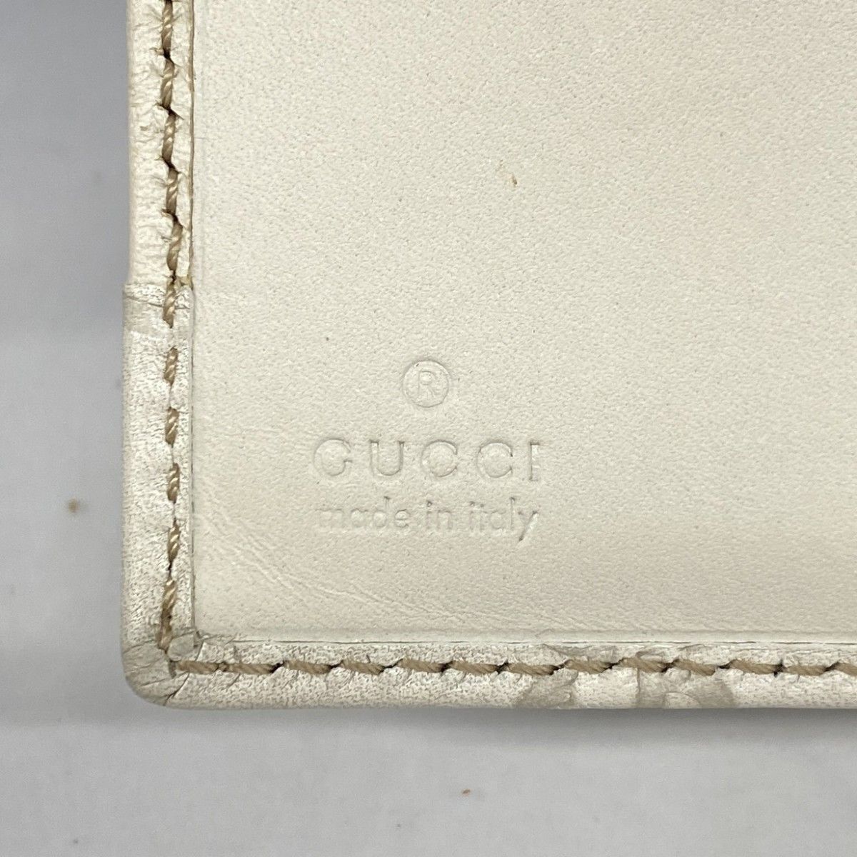 Gucci Wallet Guccissima Leather Beige Gold — view 4