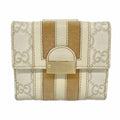 Gucci Wallet Guccissima Leather Beige Gold