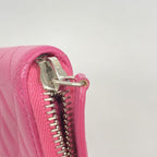Chanel Coin Case Quilted Caviar Leather Pink Silver — view 5