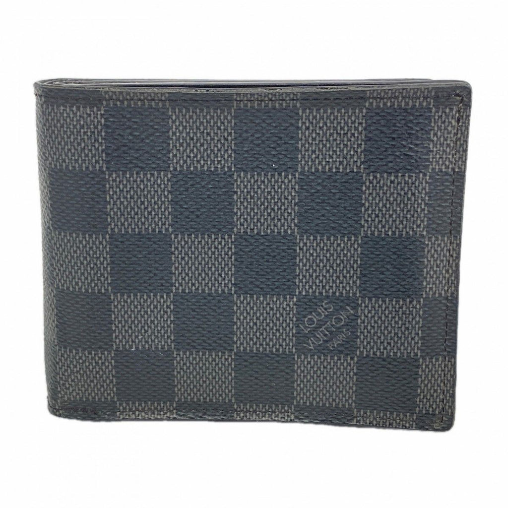 Louis Vuitton Wallet Damier Graphite Portefeuille Amerigo NM Black