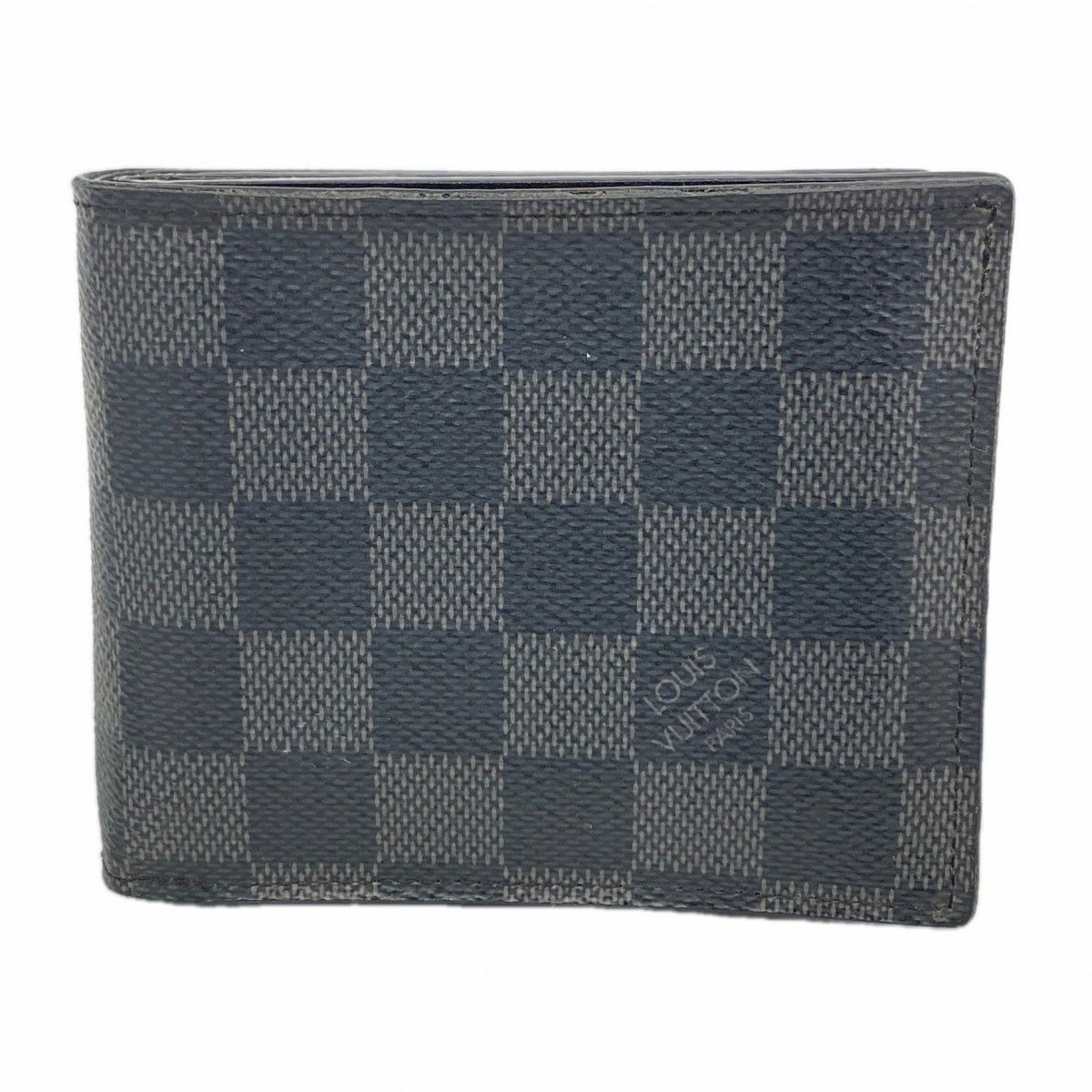 Louis Vuitton Wallet Damier Graphite Portefeuille Amerigo NM Black