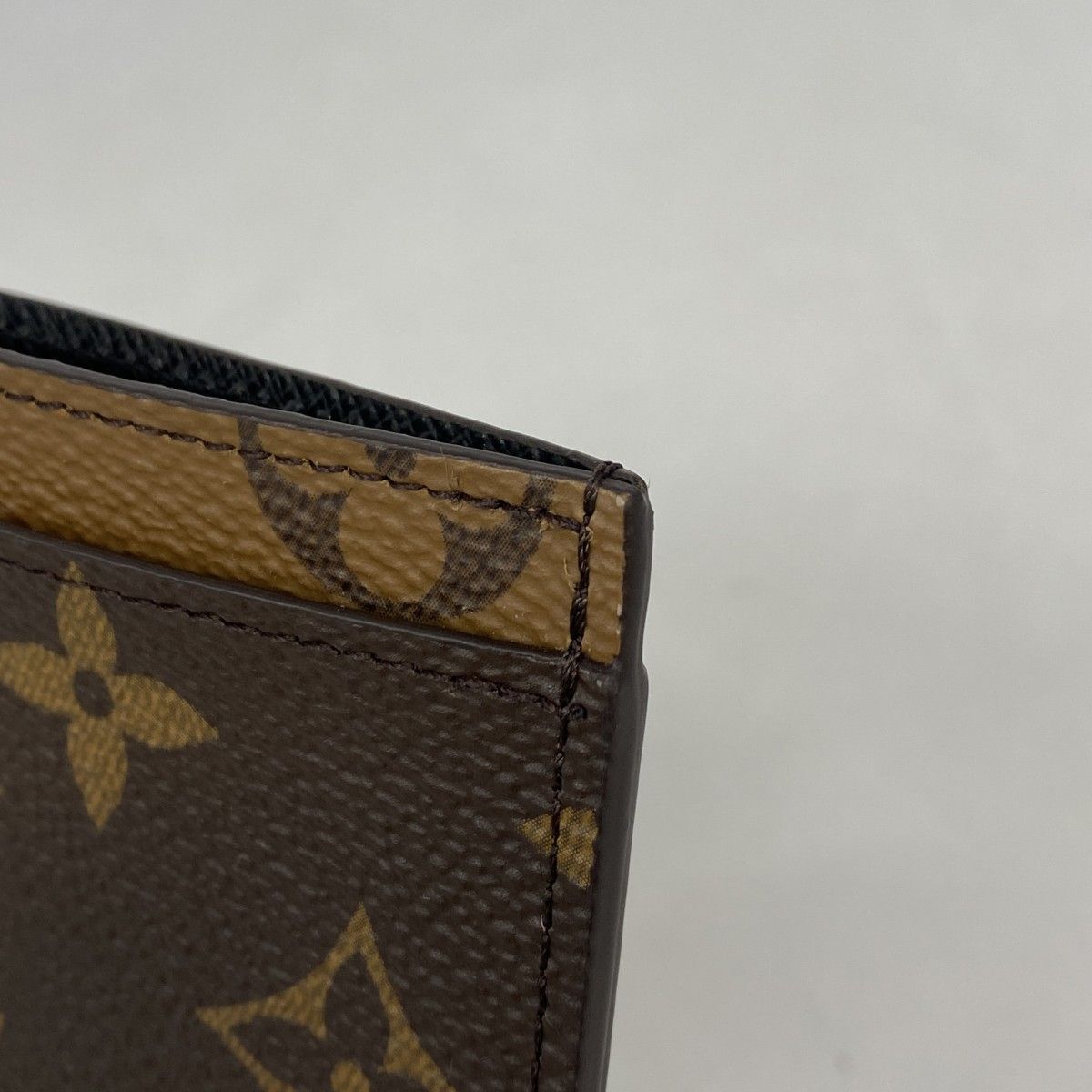 Louis Vuitton Card Case Monogram Reverse Holder Sample Brown — view 5