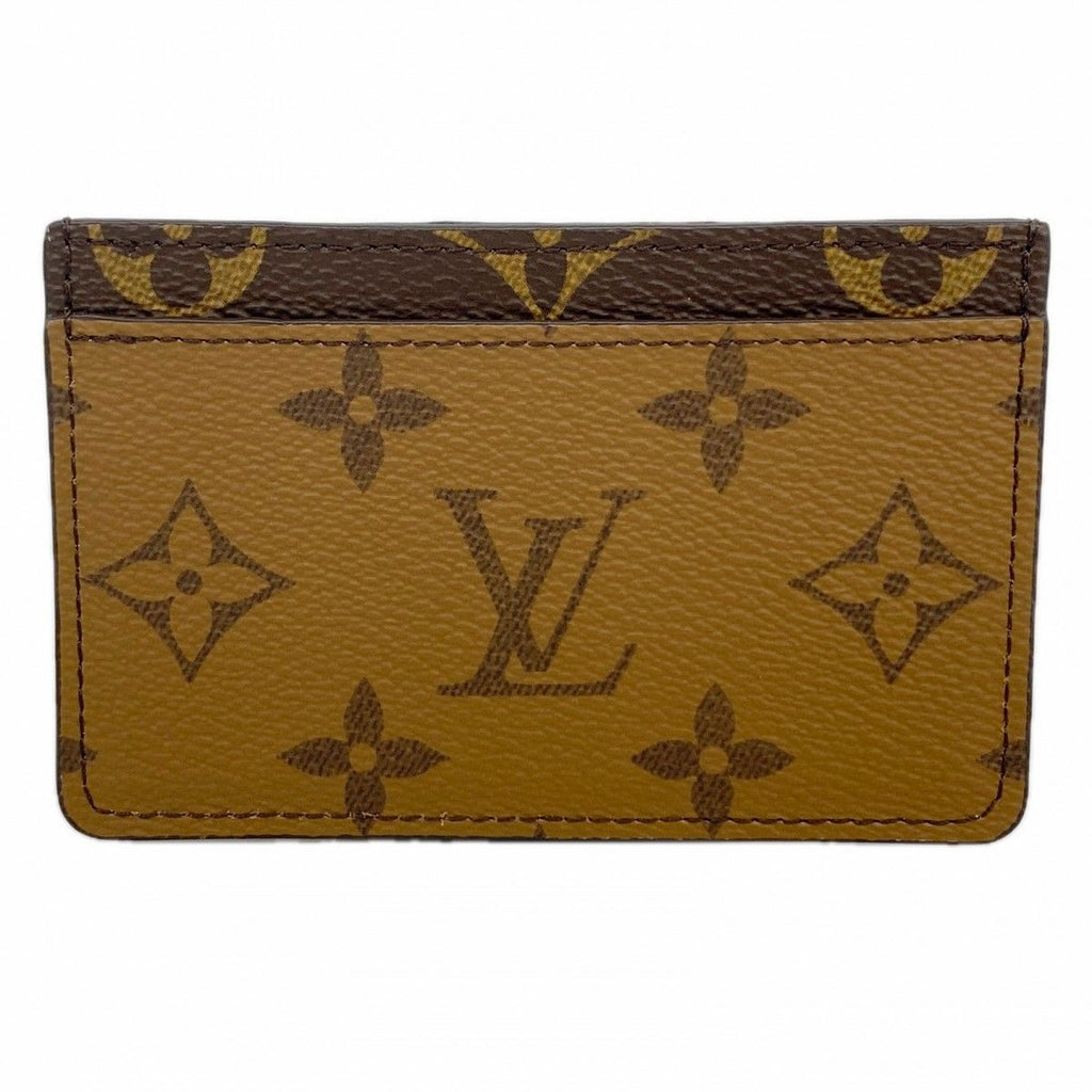 Louis Vuitton Card Case Monogram Reverse Holder Sample Brown