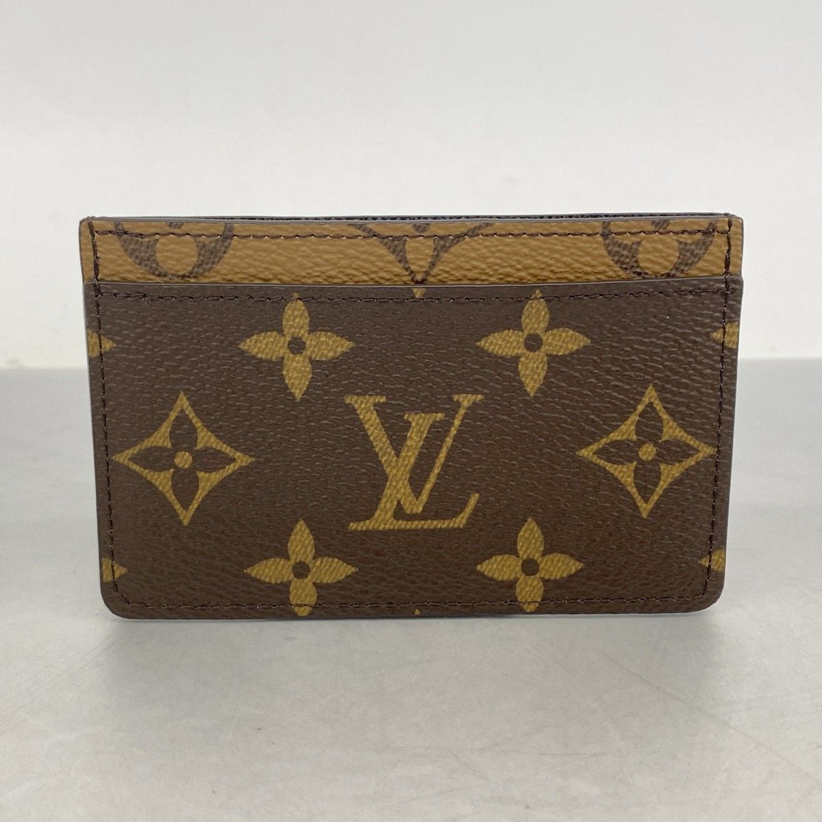 Louis Vuitton Card Case Monogram Reverse Holder Sample Brown — view 6