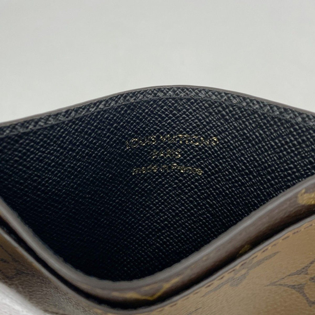 Louis Vuitton Card Case Monogram Reverse Holder Sample Brown — view 4