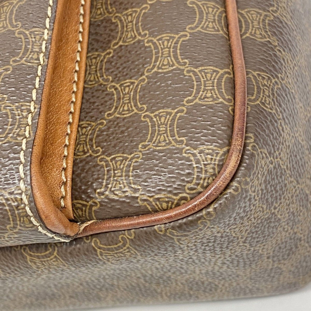 Celine Handbag Macadam Brown Gold — view 6