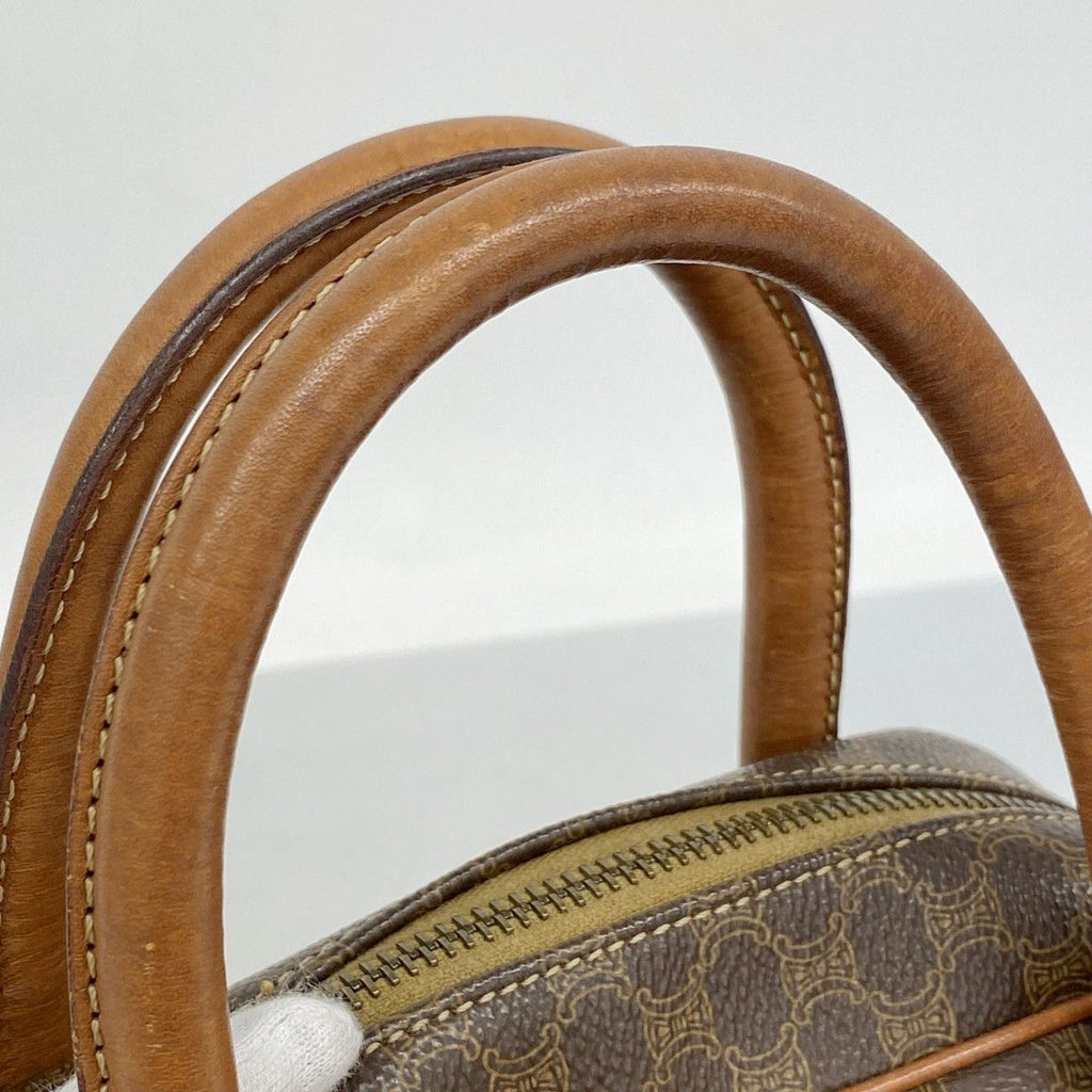 Celine Handbag Macadam Brown Gold — view 8