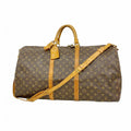 Louis Vuitton Boston Bag Monogram Keepall Bandouliere 60 Brown