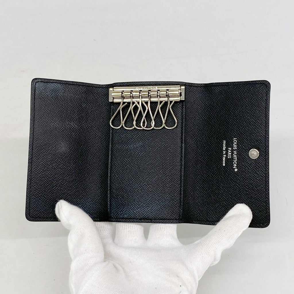 Louis Vuitton Key Case Monogram Eclipse Multicles 6 Black Key Holder — view 3