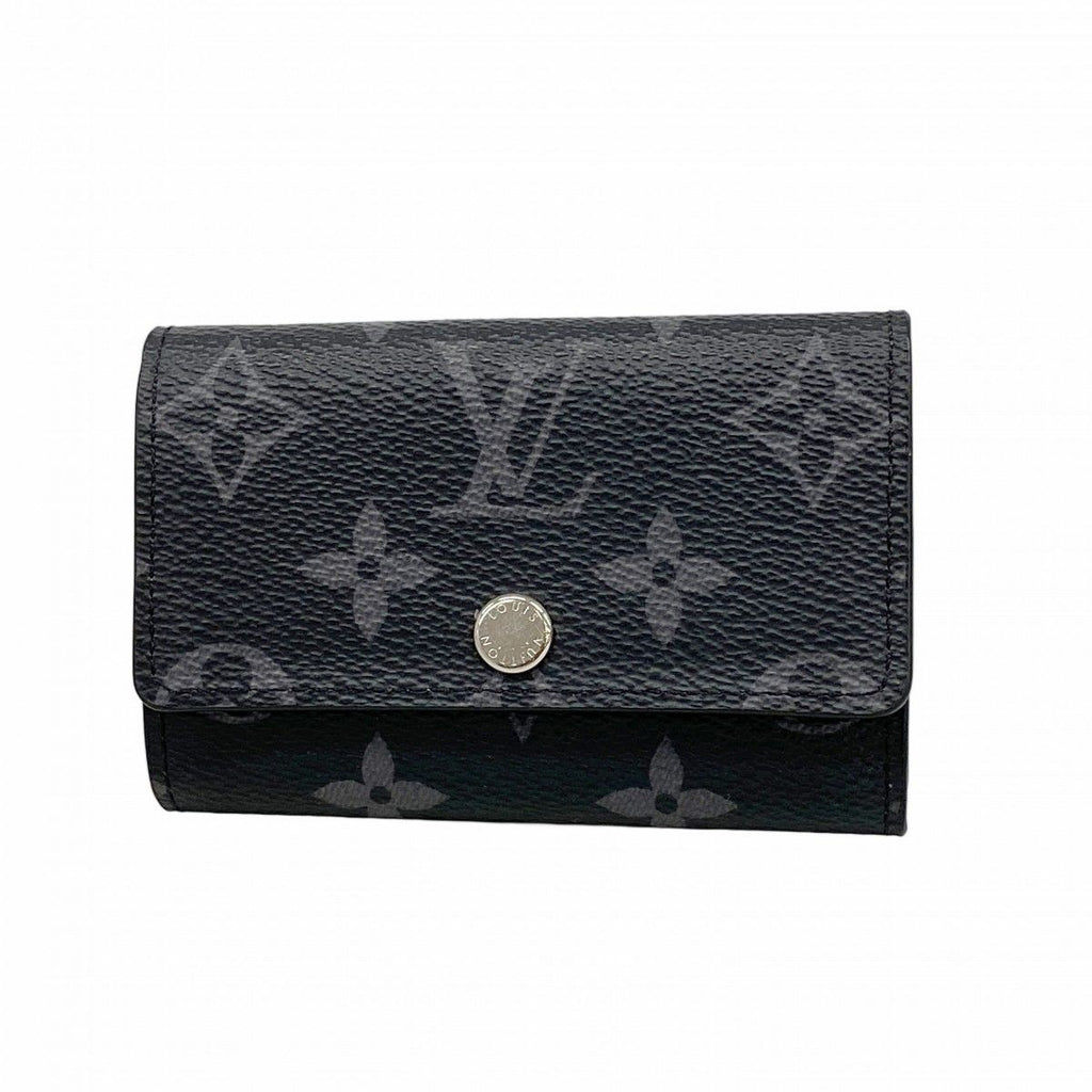 Louis Vuitton Key Case Monogram Eclipse Multicles 6 Black Key Holder