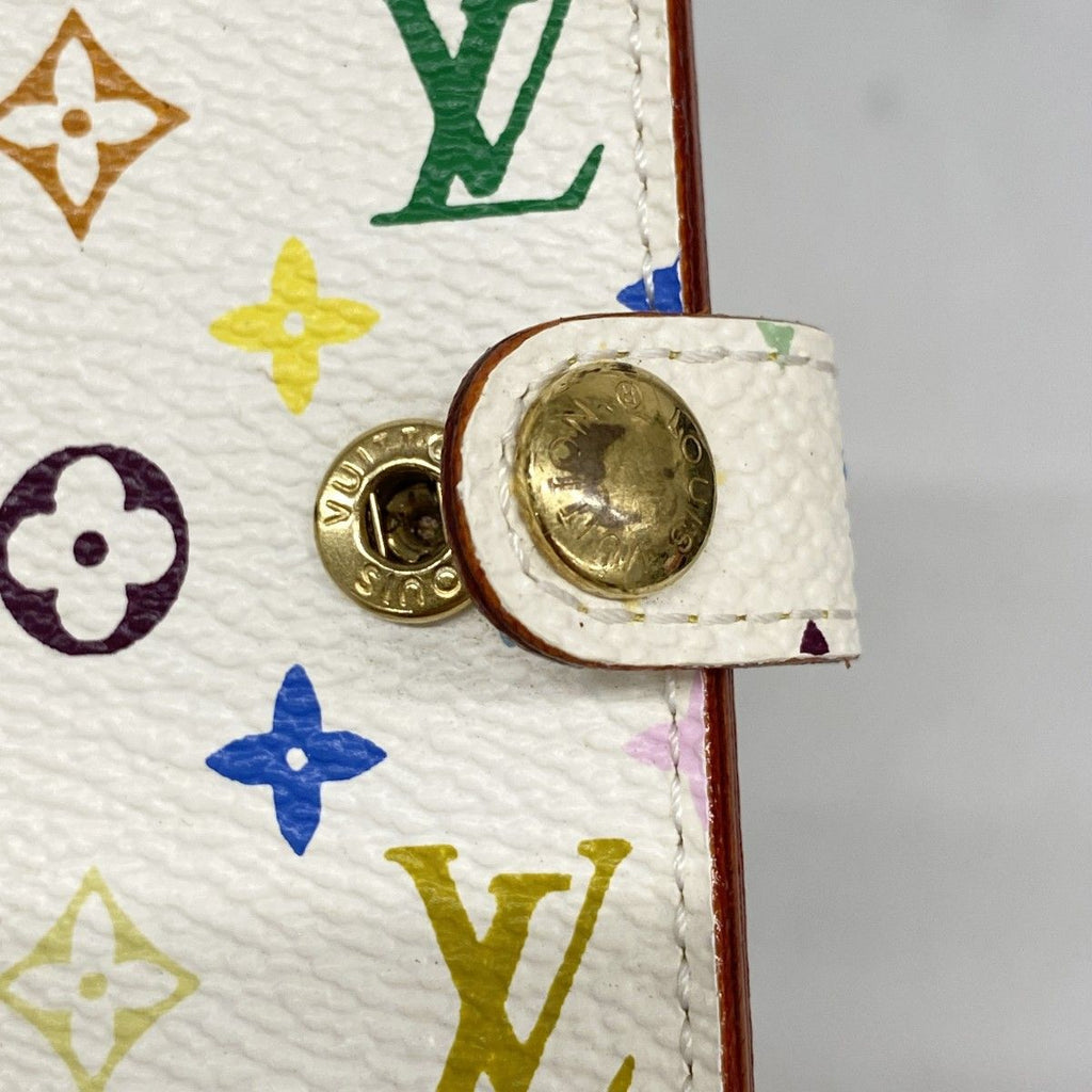 Louis Vuitton Notebook Cover Monogram Multicolor Agenda Mini Blanc — view 7