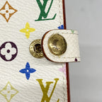 Louis Vuitton Notebook Cover Monogram Multicolor Agenda Mini Blanc — view 7