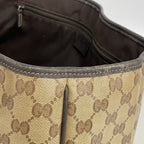 Gucci Tote GG Crystal Beige Brown Champagne Gold — view 8