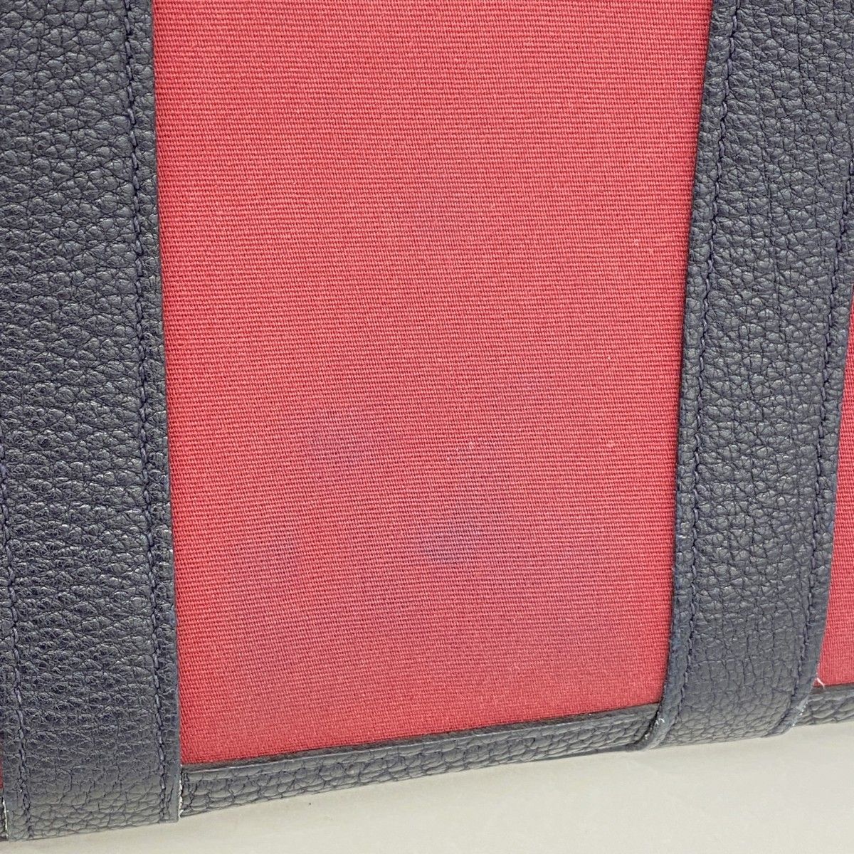 Hermes Tote Garden Party TPM Toile Officier Black Red Silver — view 9