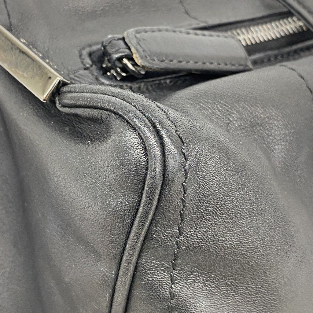 Chanel Handbag Choco Bar Lambskin Black Silver — view 7