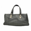 Chanel Handbag Choco Bar Lambskin Black Silver