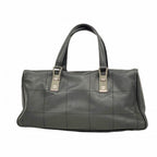 Chanel Handbag Choco Bar Lambskin Black Silver