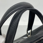 Chanel Handbag Choco Bar Lambskin Black Silver — view 9