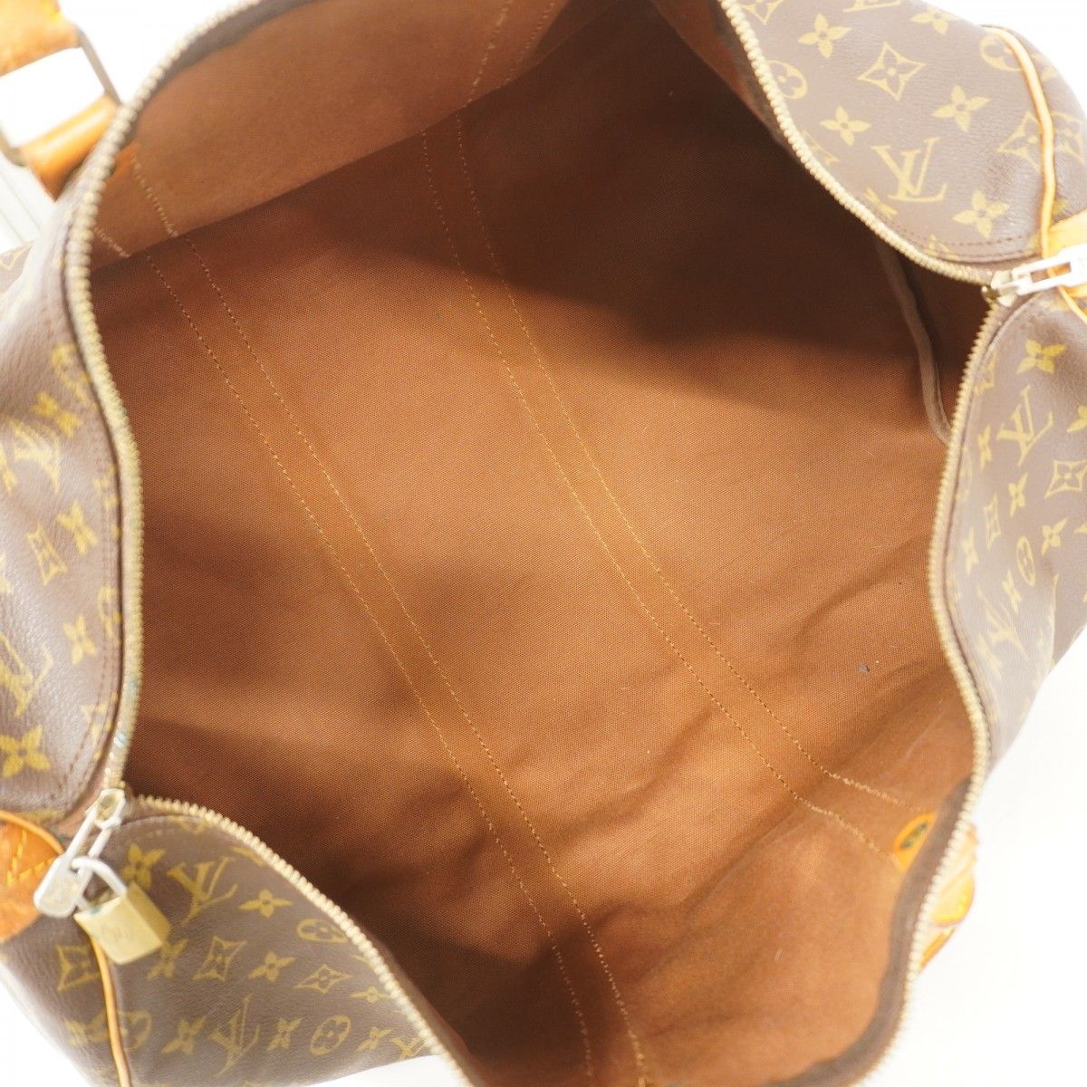Louis Vuitton Boston Bag Monogram Keepall 55 Brown — view 4