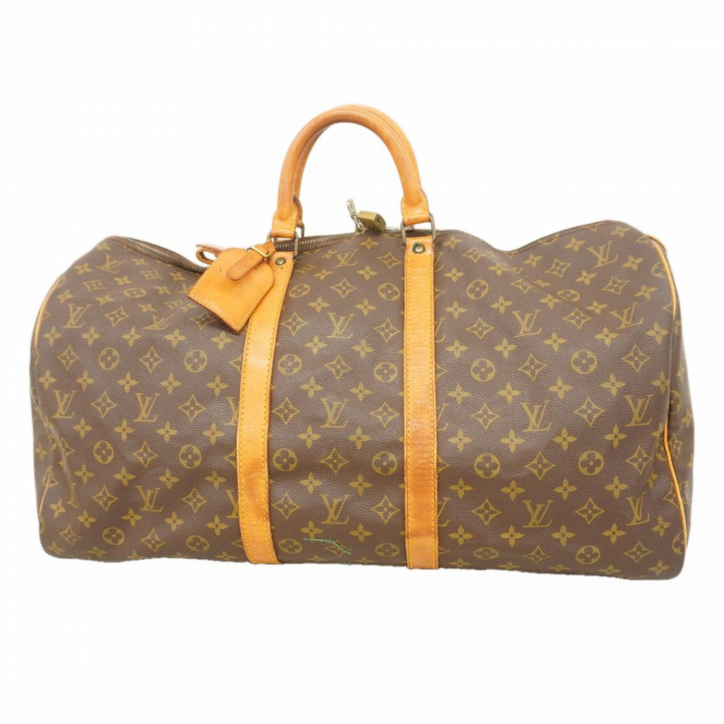Louis Vuitton Boston Bag Monogram Keepall 55 Brown