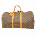 Louis Vuitton Boston Bag Monogram Keepall 55 Brown