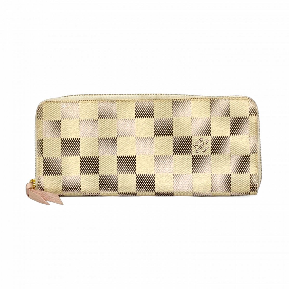 Louis Vuitton Wallet Damier Azur Portefeuille Clemence White