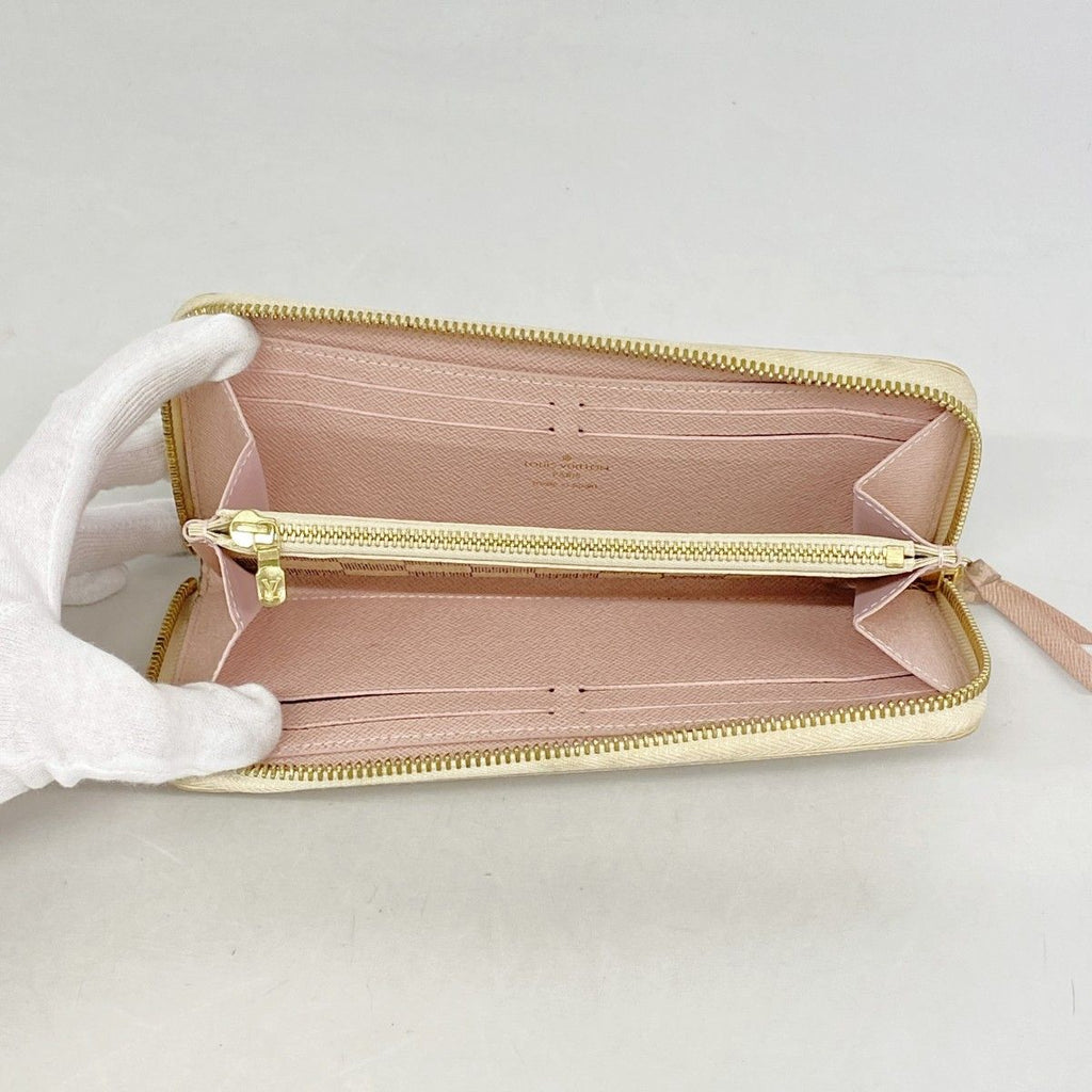 Louis Vuitton Wallet Damier Azur Portefeuille Clemence White — view 3