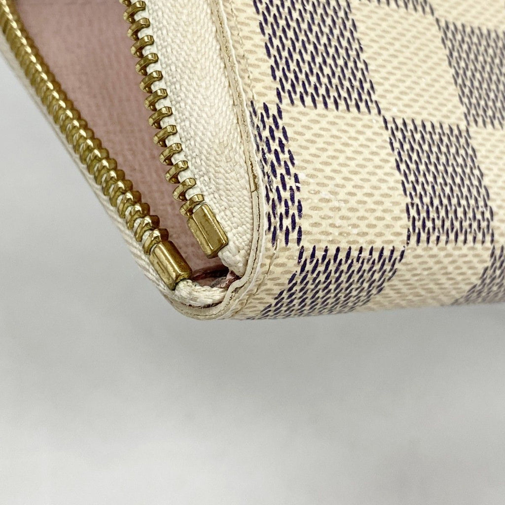 Louis Vuitton Wallet Damier Azur Portefeuille Clemence White — view 5
