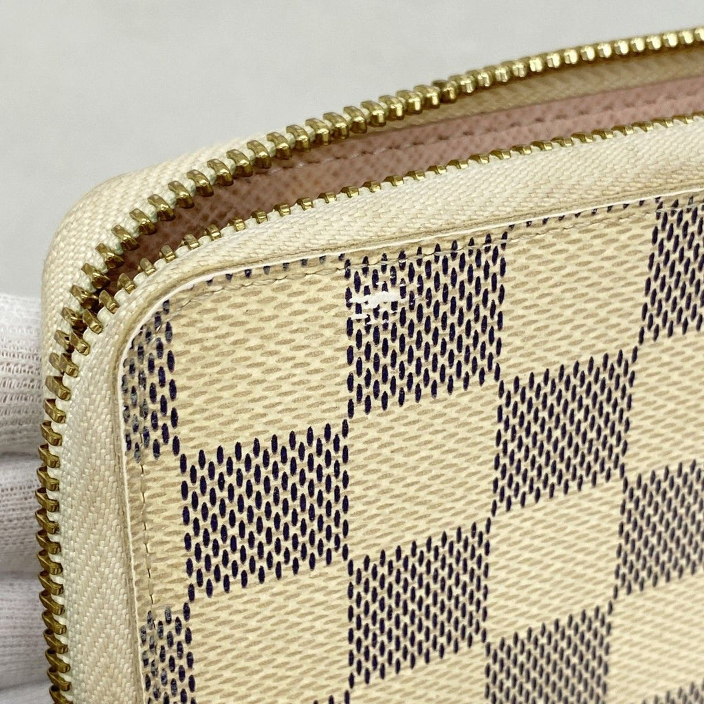 Louis Vuitton Wallet Damier Azur Portefeuille Clemence White — view 6