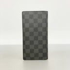Louis Vuitton Wallet Damier Graphite Portefeuille Brazza Black — view 7