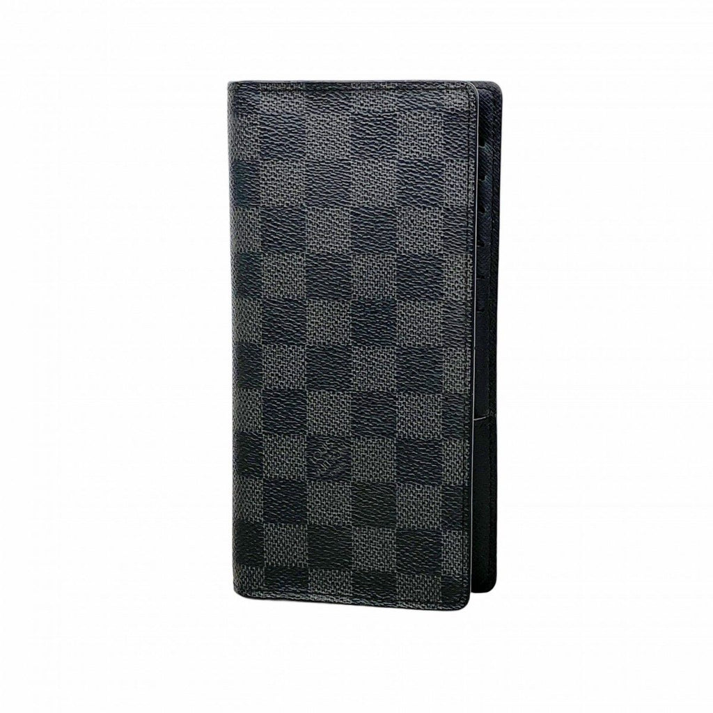 Louis Vuitton Wallet Damier Graphite Portefeuille Brazza Black