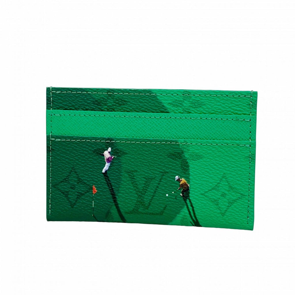 Louis Vuitton Card Case Monogram Holder Double Vert