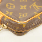 Louis Vuitton Clutch Monogram Marly Dragonne PM Brown — view 6
