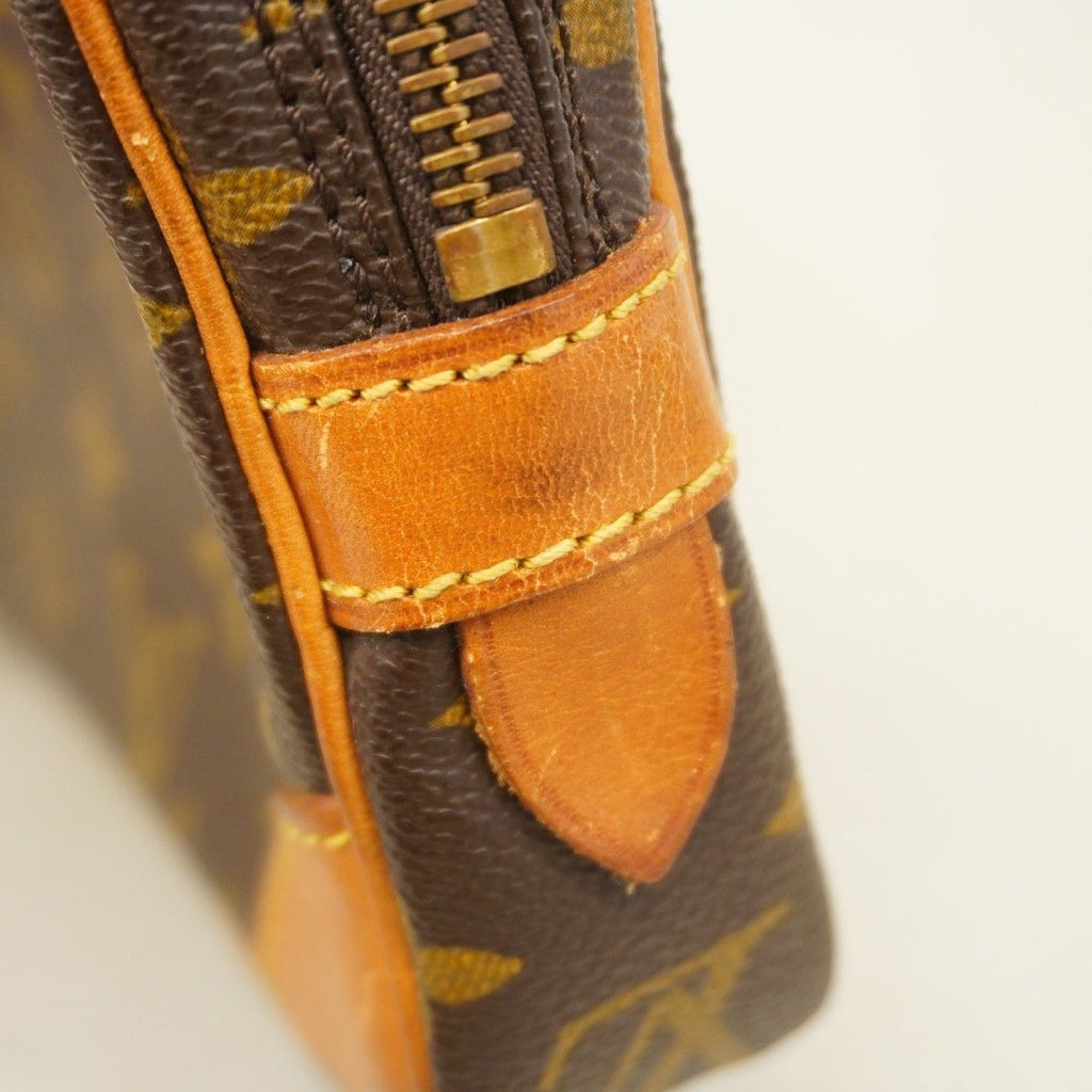 Louis Vuitton Clutch Monogram Marly Dragonne PM Brown — view 8