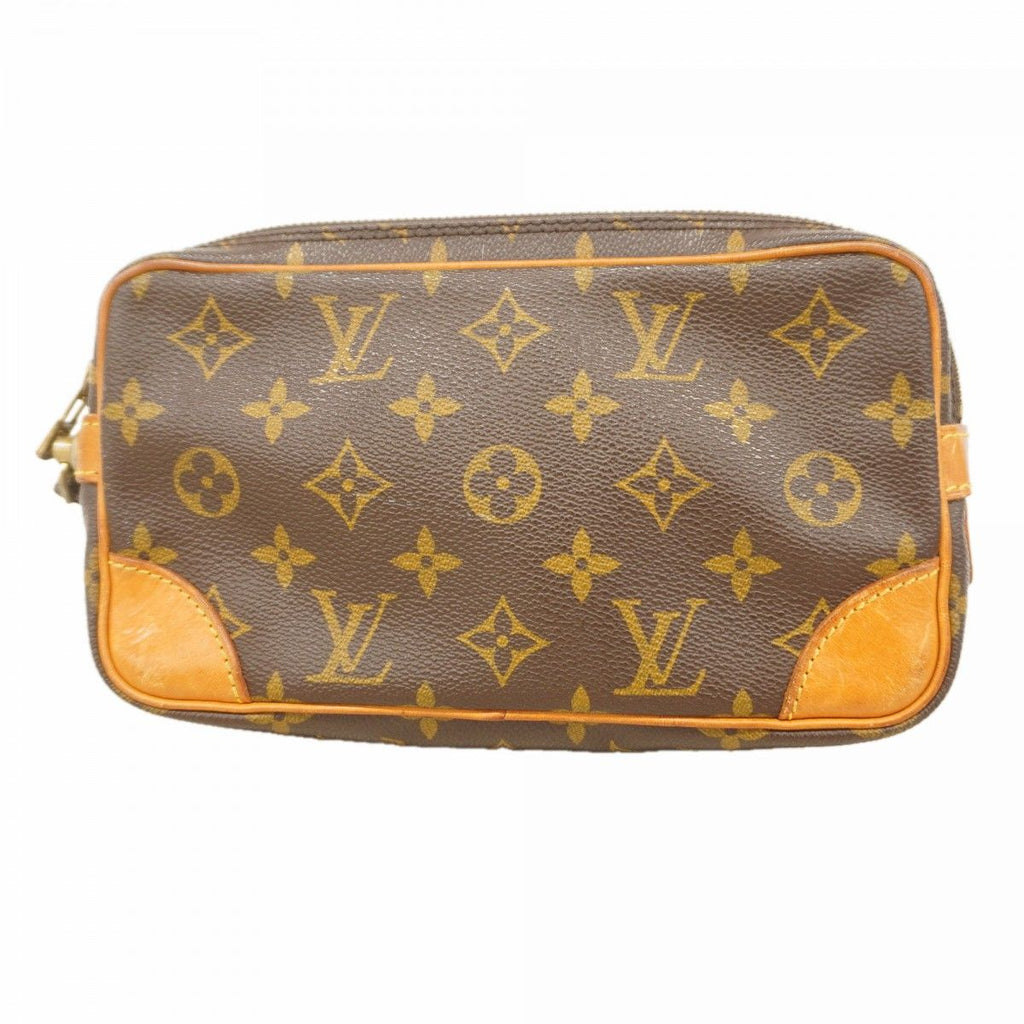 Louis Vuitton Clutch Monogram Marly Dragonne PM Brown