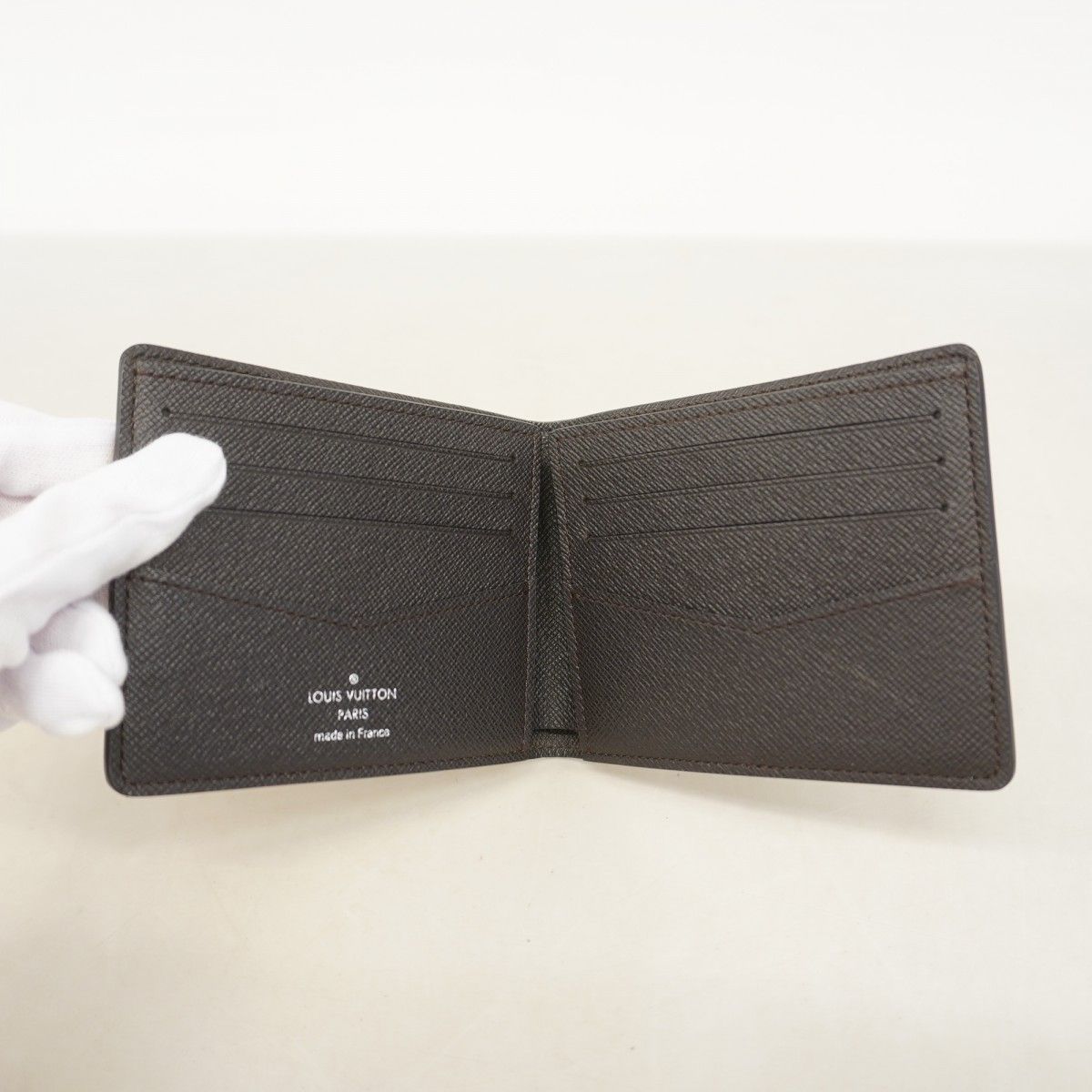 Louis Vuitton Billfold Damier Portefeuille Calf Ebene Wallet — view 3
