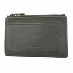 Louis Vuitton Coin Case Monogram Shadow Compact Card Holder Black