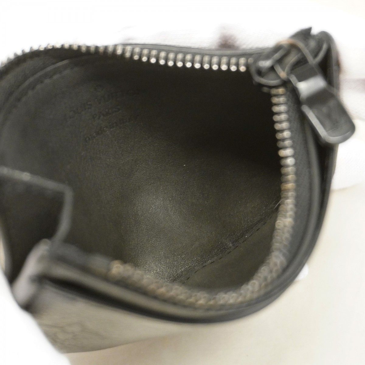 Louis Vuitton Coin Case Monogram Shadow Compact Card Holder Black — view 3