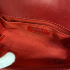 Chanel Shoulder Bag Boy Lambskin Black Red Silver — view 4