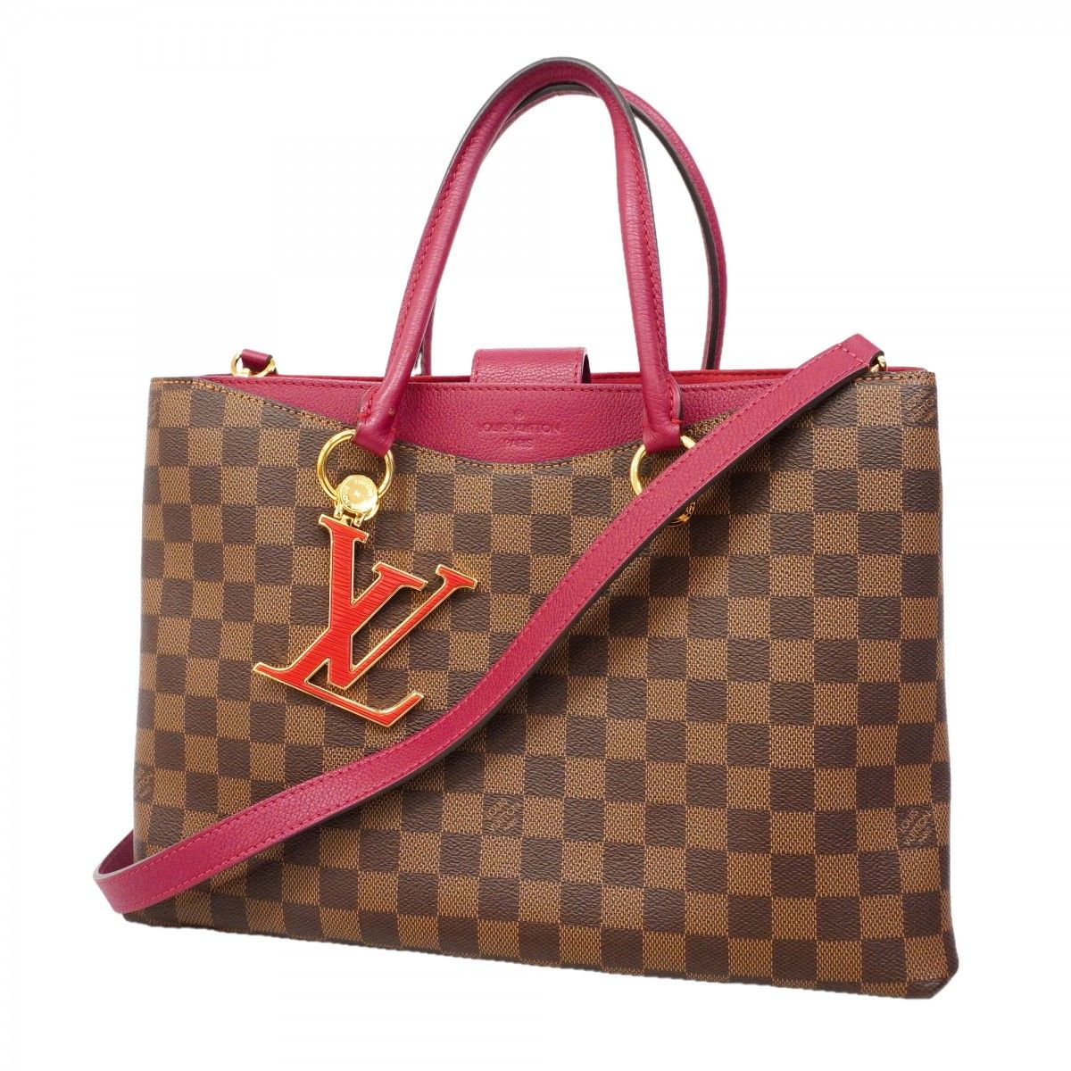 Louis Vuitton Handbag Damier LV Riverside Ebene Redouvent 2-Way