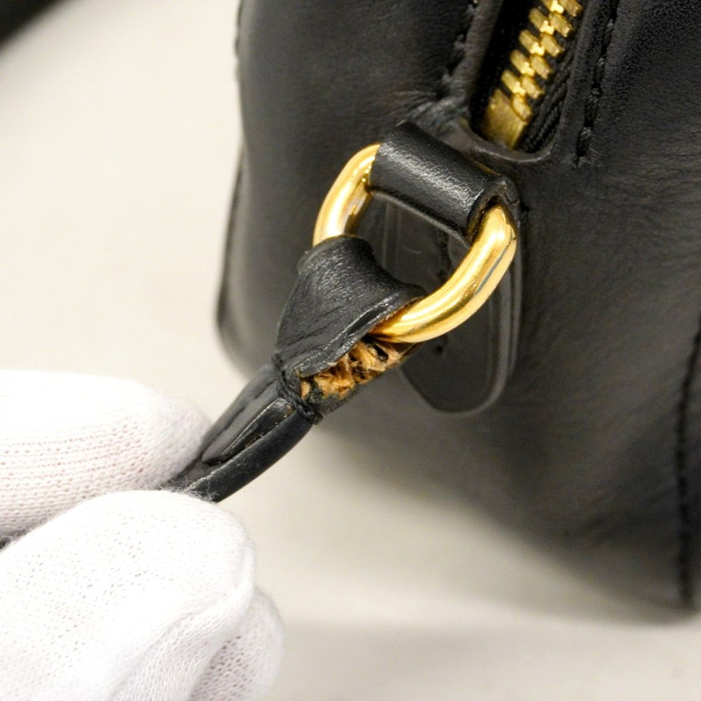 Louis Vuitton Shoulder Bag Monogram Saintonge Brown Black Cles — view 7