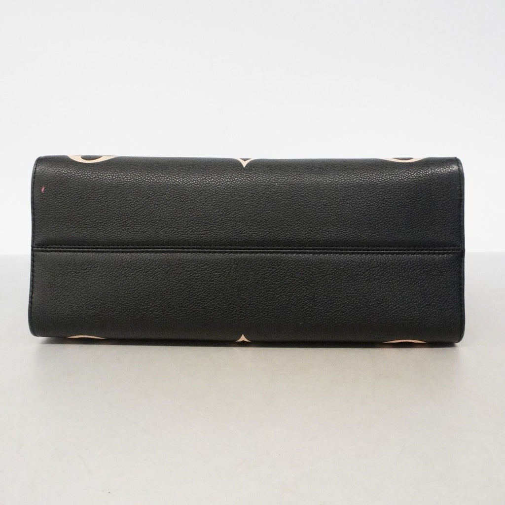 Louis Vuitton Tote Monogram Empreinte Bicolor On The Go MM Black Beige 2-Way — view 3