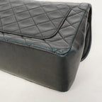 Chanel Shoulder Bag Quilted Lambskin Black Gold — view 6