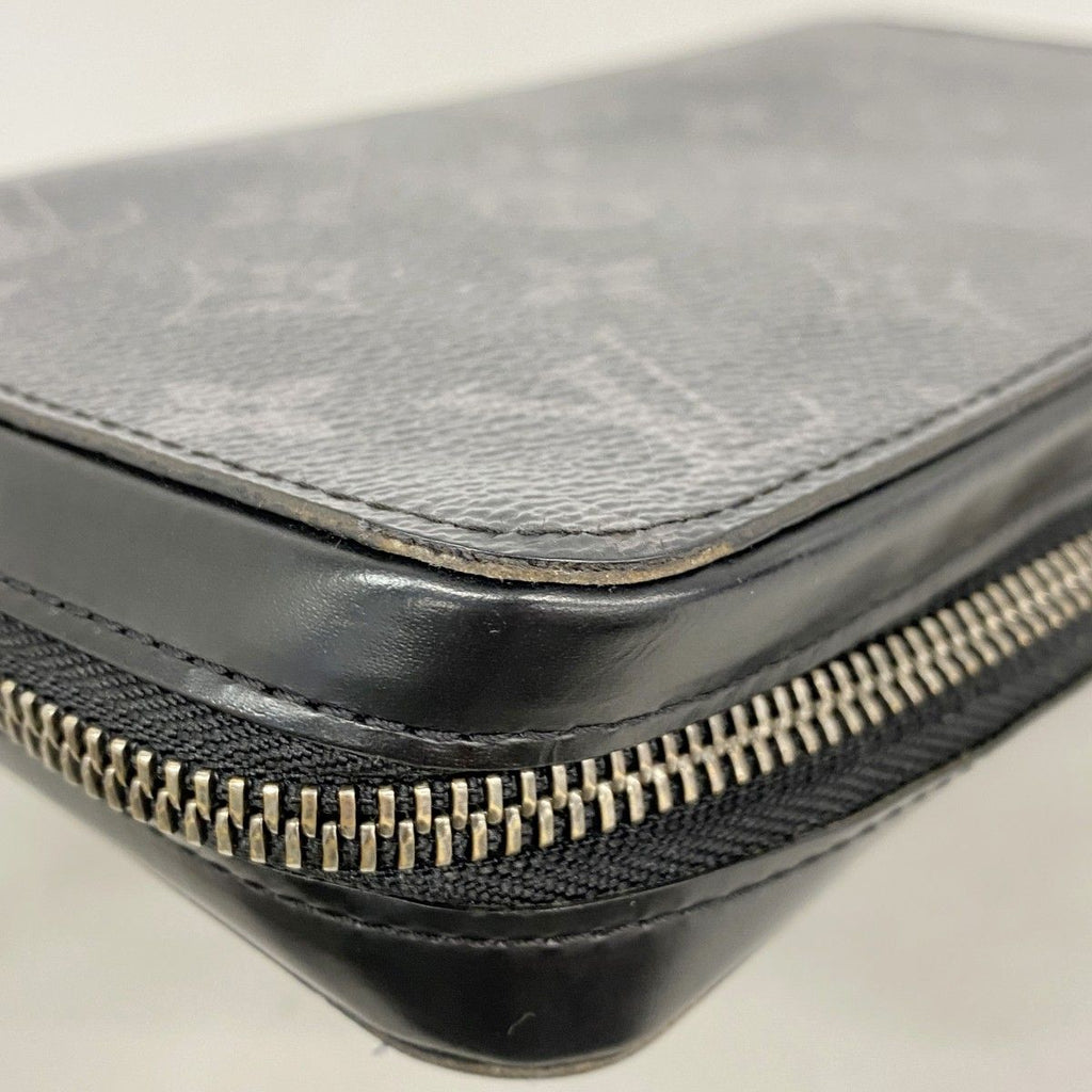 Louis Vuitton Wallet Monogram Eclipse Zippy XL Black — view 5